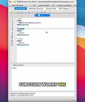 Aggregate Functions & Aliases in SQL