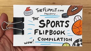 16K views · 442 reactions | Animated Sports Flipbook Compilation (since real live sports clips are hard to come by right now) | The Flippist: custom drawn flipbooks | Facebook