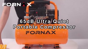 FORNAX Air Compressor, 2 Gallon Oil-Free Portable Compressor, 120V 1HP, 2.2 CFM @ 90 PSI, Max 125 PSI, 65dB Ultra Quiet Portable Compressor for Tire Inflation, Auto Repair, Spray Painting