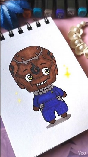 Chibi Ultimate Mechamaru Anime Drawing 🤖 Jujutsu kaisan Anime Art | Kawaii Art with Easy Colouring