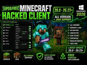 [UPDATED]Minecraft Bedrock Hacked Client 26.0 - 26.23+ (ALL VERSION + JAVA Support) Windows 2026
