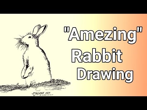 “Amazing Rabbit Drawing! 🐇 Two Legs Standing Art Tutorial | Easy Step-by-Step”