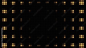 4K Loop Light illumination disco club Floor and Wall Animation. Blinking Wall Par lights flicker glowing lights motion background design Led Concert Lights. Lights flashing spotlight wall stage led. Stock Video