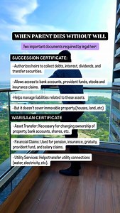 1.9K views · 82 reactions | Death certificate of deceased required first. NOCs from all legal heirs. Other. Complete process of court. A notice to be printed in news paper and court will wait for any obection from any person before passing rights toa concerned person. #realestate #property #realestateknowledge #investment #realestateinvesting | The Estatement | Facebook