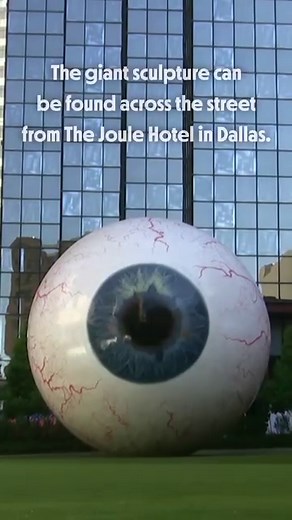 19K views · 267 reactions | Everything's bigger in Texas, and this proves no less true in downtown Dallas, where you'll find a 30-foot-tall lifelike sculpture of a human eyeball, red veins and all! | Ripley's Believe It or Not! | Facebook