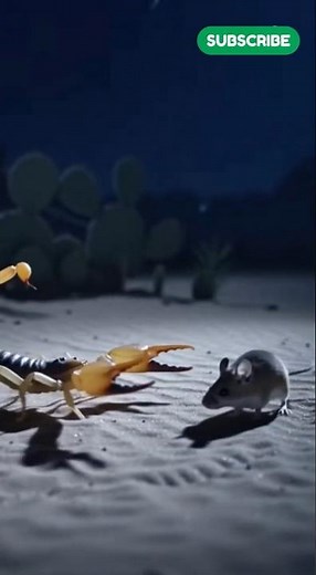 Desert Scorpion vs Cactus Mouse – Silent Assassin Battle #wildlife #animals #nature