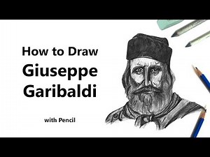 How to Draw a Giuseppe Garibaldi with Pencils [Time Lapse]