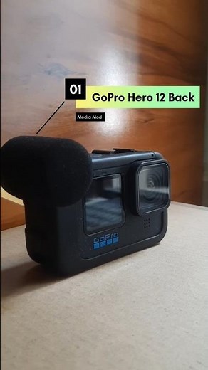 GoPor Hero 12 Black With Media Mod Setup | Best Vlogging Gear #shorts #goprohero12