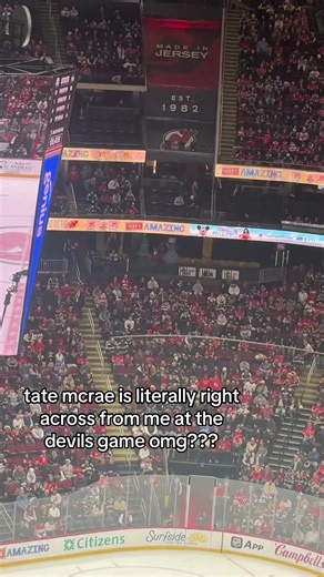 HELLO MS MCRAE ???? #newjerseydevils #tatemcrae #jackhughes #tatejack #hockey