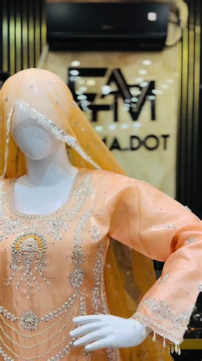 Luxury White Kora Work with Shesha Silk Lunch Totali