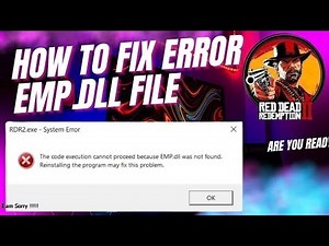 How to fix emp.dll | entry point not found | how to fix RDR 2 Emp.dll was not found error 100% Fix