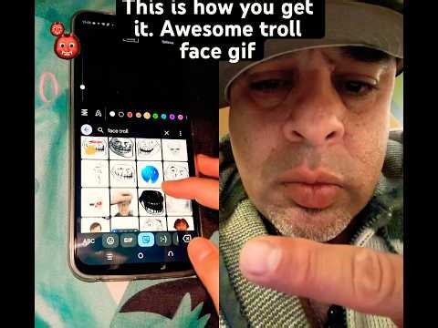 This is how you get it. Awesome troll face gif #photorecreation