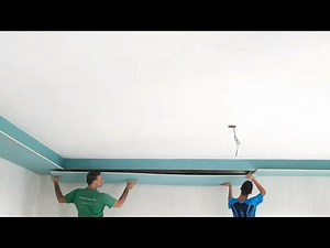 How to make a gypsum board box with hidden lighting