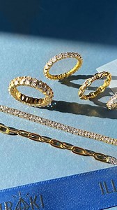 4.9K views · 129 reactions | Wait until the end for the most perfect ring stack ✨ #rigstack #rigsofig #eternitybands #stackingrings #unboxing #asmrvideo #sterlingsilverjewellery #goldrings | Illumiraki | Facebook