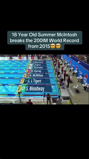Is she the best swimmer in the world right now?? #worldrecord #swimming #swim #record