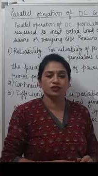 Parallel DC Generators Explained: Drooping Characteristics | IES & GATE