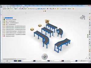 DELMIA V6 Conveyor Instantiation and Simulation