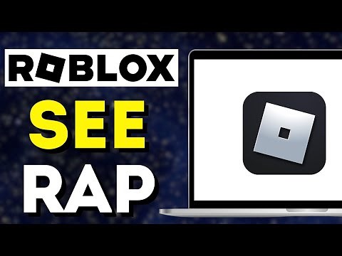 How To See RAP On Roblox