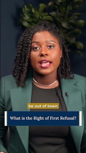 What is the Right of First Refusal?