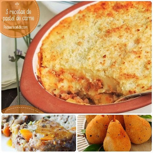 Pastel de Carne: 3 versiones fáciles y deliciosas para sorprender - PequeRecetas