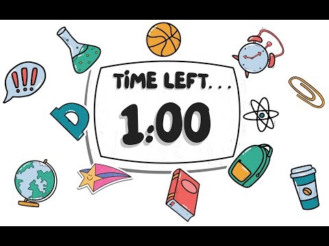 1 Minute Countdown Timer | Classroom, Study & Focus Theme