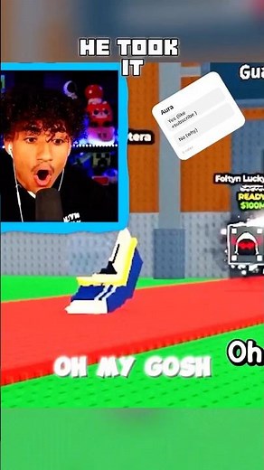 Foltyn got his own lucky block in steal a brainrot