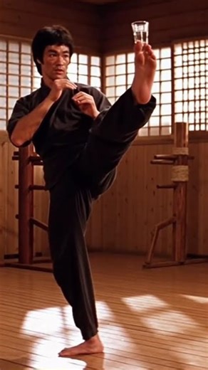 Bruce Lee's insane balancing 🤯💀 #viralvideo #brucelee #martialartist #shorts #kungfu #sora2
