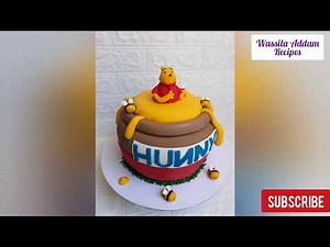 How to make Winnie the pooh honey jar cake from fondant