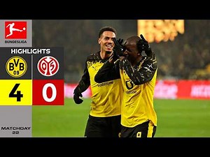 Borussia Dortmund - Mainz 05 | 4:0 | Match Summary | Bundesliga 2025/26 | Dortmund Mainz