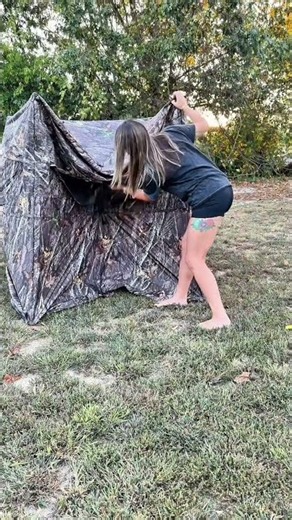 Epic Wildlife Viewing: Inside the Ultimate Hunting Blind Setup #Wildlife #HuntingBlind