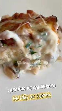 Lasanha de Calabresa de Pão de Forma
