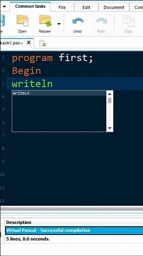 pascal xe ep 1 #coding #shorts