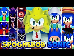 My New Sprunki OC: Sonic / NEW PHASE 85 (SPONGEBOB SONIC)