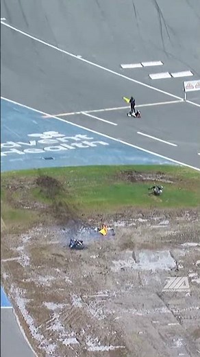 MAJOR CRASH AT DAYTONA! 😱 Thankfully, all riders walked away okay.#Daytona200 #motorcycle #daytona