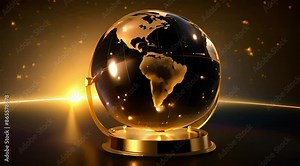 globe, 4k resolution footage, generated ai