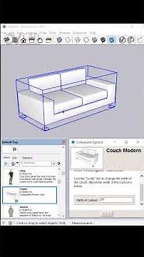 ✅ How to Use a Dynamic Sofa in SketchUp (Modular Furniture Hack!