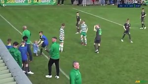 5.5K views · 67 reactions | “THERE’S A BABY ON THE PITCH” An unexpected pitch invader this weekend at Cahir park. | Full Time Productions | Facebook