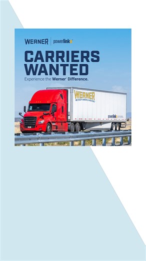 Looking for power only loads? With reliable and on-time pay, PowerLink from Werner is the best choice for your business! | Werner Enterprises