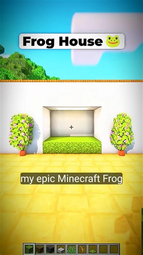 "🏡🐸 My Epic Minecraft Frog House: You Won't Believe What Happens Next! 🎮" #minecraftshorts