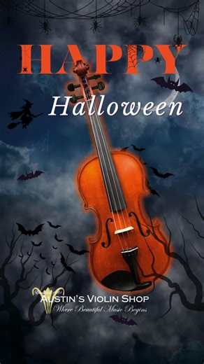 🎃👻 Happy Halloween from Austin’s Violin Shop! 👻🎃 No tricks - just treats for your instrument. 🍬 From slipping pegs to creaky seams, our expert luthiers know how to banish those scary sounds before they follow you to rehearsal. 🕸️ ⚰️ Revive your instrument before it rests in pieces, schedule your hauntingly good repair today! 🎻✨ | Austin's Violin Shop