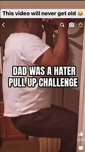 DAD WAS A HATER!! PULL UP CHALLENGE #MTownMonsta . #funny #comedy #pullups #challenge #hater #mad #lol | mtownmonsta