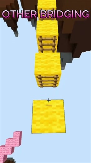 other bridging Vs fast Bridging #minecraft
