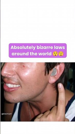 Weirdest laws around the world 🌎