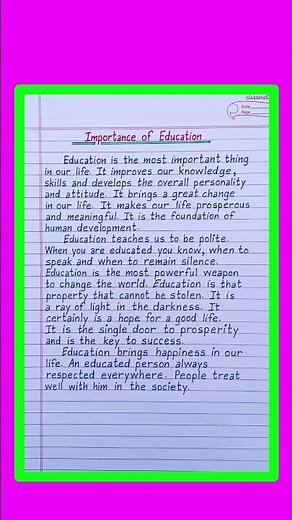 Essay On Importance of Education in English | Importance of Education Essay in English