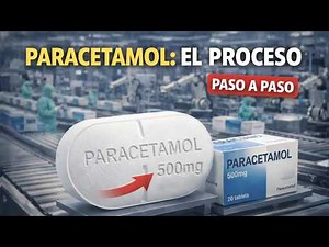 Paracetamol production process in a modern pharmaceutical factory