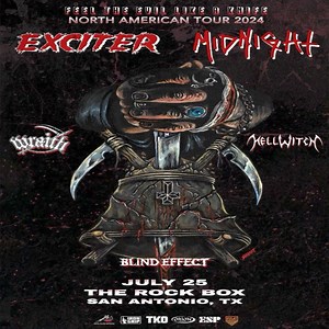 114 reactions · 29 shares | Thursday, July 25, 2024 – The Rock Box Exciter & Midnight Wraith Hellwitch Blind Effect $26 / $30 Doors: 6:00 Tickets: https://exmidtix.eventbrite.com | Twin Productions | Facebook
