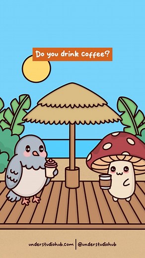 994K views · 22K reactions | Smooth Coffee Roast ☕️ Original Audio: Luke Davidson #coffee #skit #humor #animation #mushroom #bird #understudio | Under Studio | Facebook