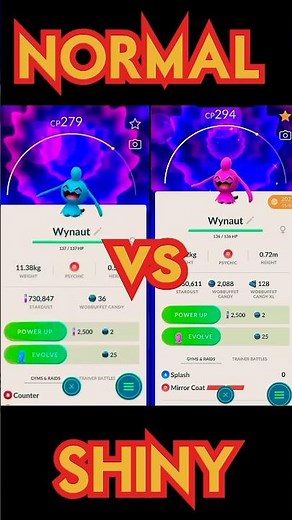Shiny vs Normal Wynaut Evolution in Pokémon GO 😱✨ | Rare Shiny Catch!