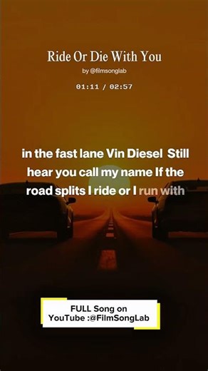 Ride Or Die With You - FSL (Fast and Furious inspired)