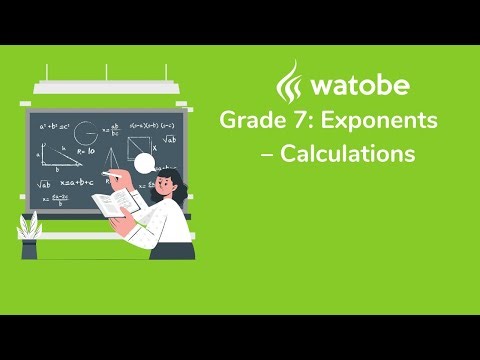 Grade 7 - Exponents (calculations)